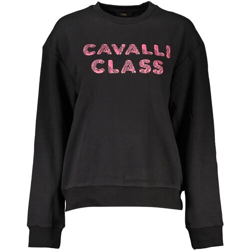Cavalli Class BLACK SWEATSHIRT WITHOUT ZIP Slike