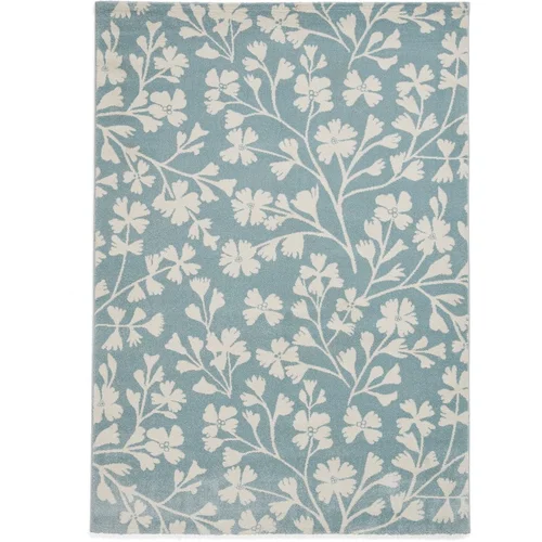 Catherine Lansfield Modra preproga 120x170 cm Grace Floral –