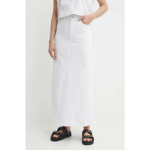 Gestuz Traper suknja boja: bijela, maxi, ravna, 10909059