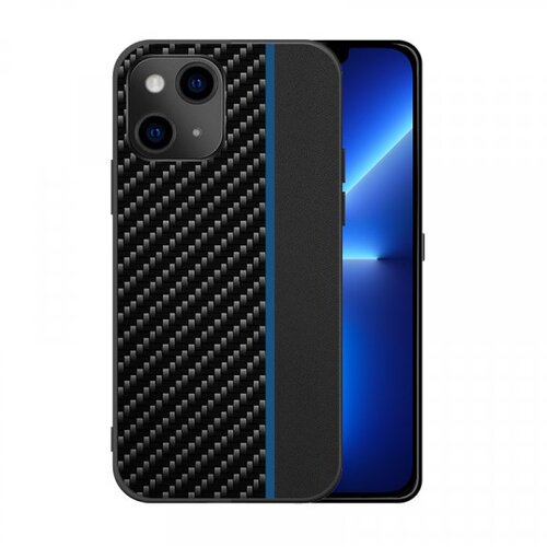  ovitek za iPhone 13 Pro - carbon črn z modro črto Slike