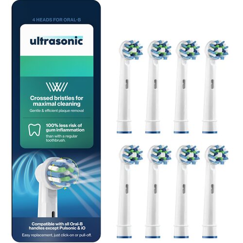 Ultrasonic Nastavci za Oral-B CrossAction, 8 komada, glava četkice Slike