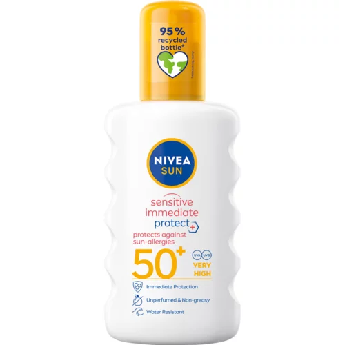 Nivea sun Sensitive Protect Sun-Allergy SPF50 sprej za zaštitu od sunca za osjetljivu kožu 200 ml