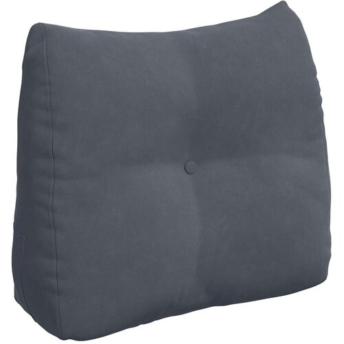 vidaXL Poglavni vzglavnik Temno siva 60 x 24 x 50 cm Žamet Cene