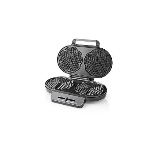 Nedis Waffle Maker | 2 x 5 heart shaped waffles Slike