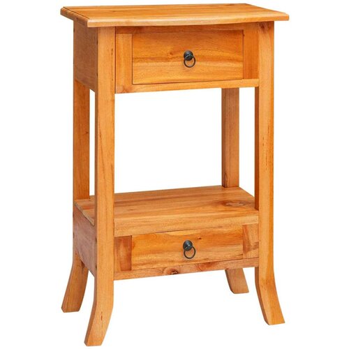  Konzolna stolica s ladicama Prirodna 50 5 x 30 x 75 5 cm Slike