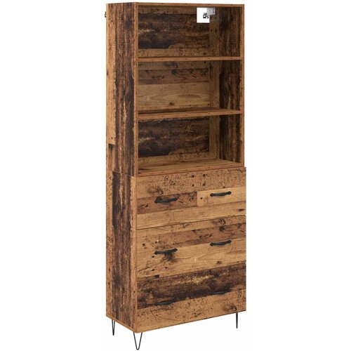 vidaXL Visok predalnik Star les 69,5 x 34 x 180 cm Konstruiran les, (5000107415) Cene