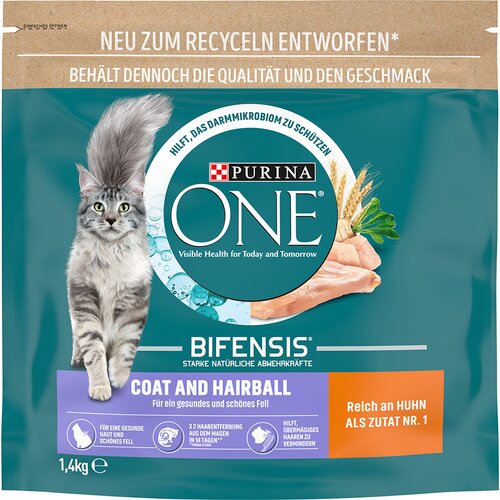  750 g / 1,4 kg PURINA ONE po posebni ceni! -  Coat & Hairball 1,4 kg Cijene