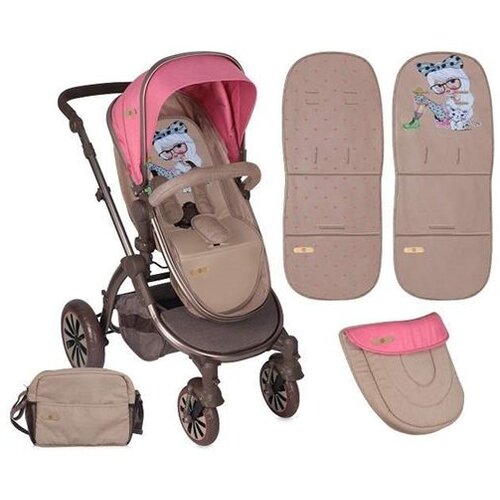 Lorelli Bertoni dečija kolica Aurora Rose &amp;amp;amp; Beige Fashion Girl Slike