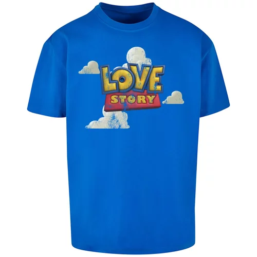 MT Upscale Majica 'Love Story' modra / rumena / rdeča / bela