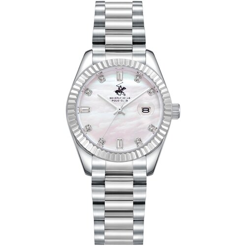 Beverly Hills Polo Club Ženski sat BP3801X.320, Sedefasto kućište, Srebrne boje Cene