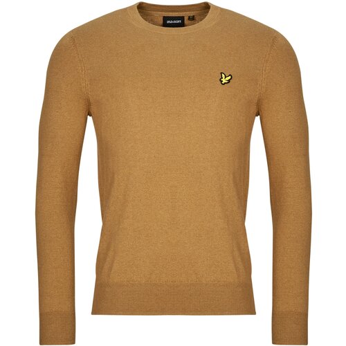 Lyle &amp;amp; Scott Puloverji Cotton Merino Crew Neck Jumper Kostanjeva Slike