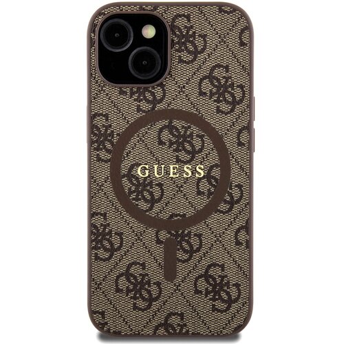 Guess Za&amp;scaron;čitni ovitek za iPhone 15 Plus MagSafe Printed 4G, Rjava, (21731009) Slike