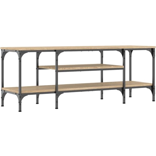 Maison Chic TV omarica - TV stojalo - Televizijska omarica sonoma hrast 121x35x45 cm inženirski les in železo, (21701318) Cene