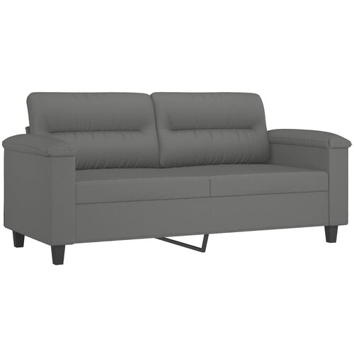 Maison Chic Dvosed kavč - Sofa - Kanape temno siv 140 cm tkanina iz mikrovlaken, (21727918) Cene
