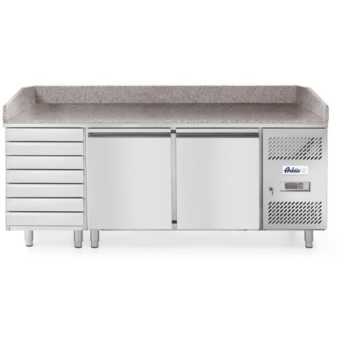 ARKTIC Rashladni sto za picu sa 2 vrata i 7 fioka, 250L, 230V/250W, 2020x802x(H)1000mm Cene