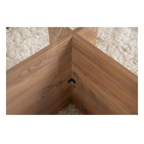 Hanah home Klub sto Ventrino, 105x65x40cm, Smeđa Slike