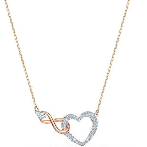 Swarovski Lančić rozo zlatna / srebro / prozirna Slike