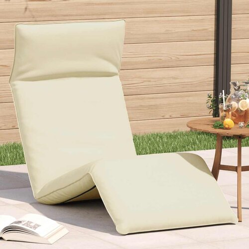  Sklopiva ležaljka za sunčanje krem boje 175x54x8,5 cm Oxford tkanina Cene