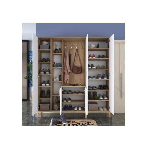 Woody Fashion Set za hodnik EA131-2801, 180x37,5x198,6 cm, Bijela Slike
