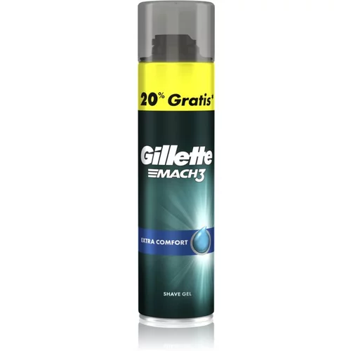 Gillette Mach3 Extra Comfort gel za brijanje za muškarce 240 ml