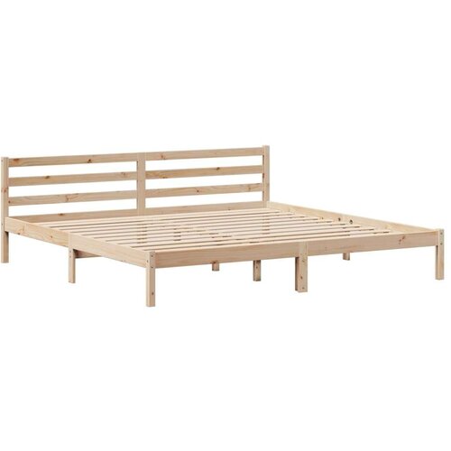 vidaXL Krevet s regalom za knjige bez madraca 200 x 200 cm od borovine Cene