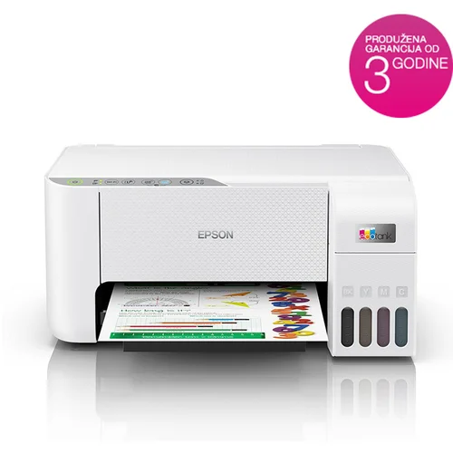 Printer Epson MFP EcoTank ITS L3266 print/scan/copy 33str/min BW. 15str/min color, display. rez.printanja 5.760 x 1.440dpi,USB+WiF. bijeli