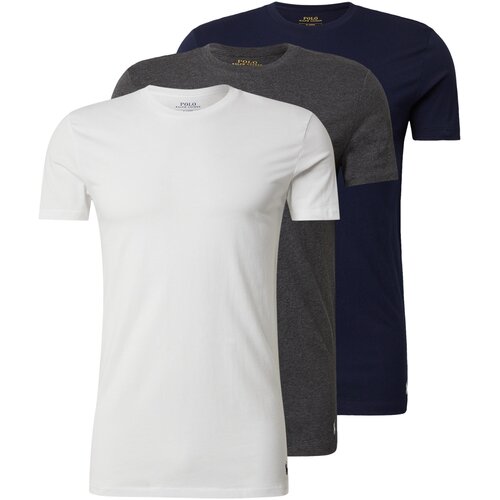 Polo Ralph Lauren Spodnja majica &amp;#039;Spring Start&amp;#039; mornarska / pegasto siva / off-bela Slike