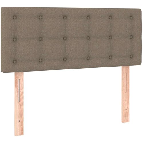  Krevet box spring s madracem LED smeđesivi 80 x 200 cm tkanina Slike