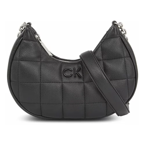 Calvin Klein Ročna torba Square Quilt Chain Shoulder Bag K60K612018 Črna