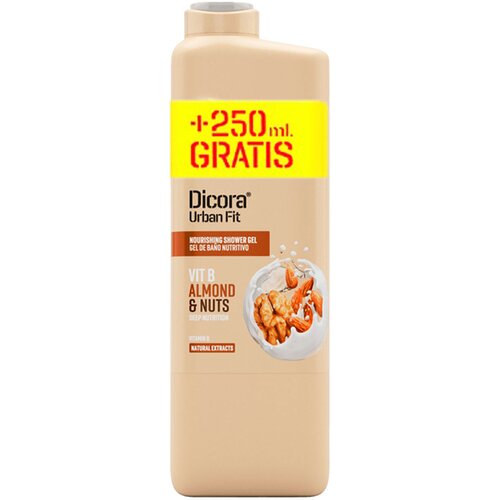 Dicora gel za tuširanje urbanfit badem, orah, vitamin b 1000ml Slike