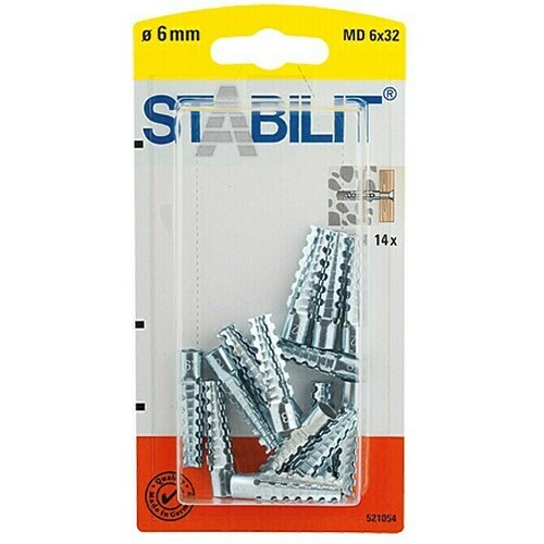 STABILIT Metalna univerzalna tipla (Promjer tiple: 6 mm, Duljina tiple: 32 mm, Prikladno za: Puni građevinski materijali i cigla, 14 Kom.) Cijene