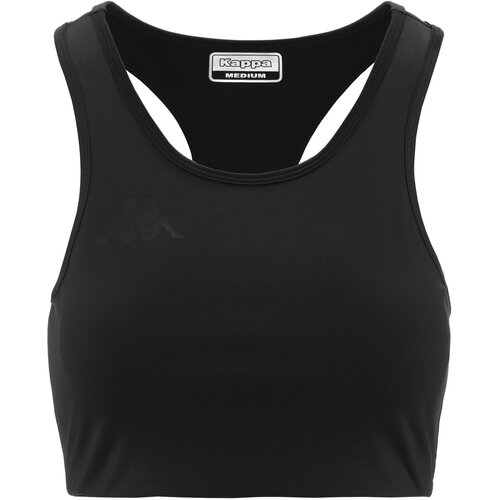 Kappa ženski sportski top ecir, crni Cene