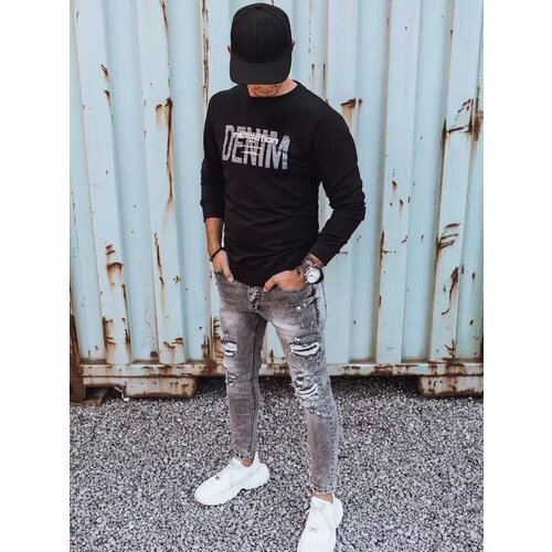 DStreet Bluza męska z nadrukiem czarna Cene