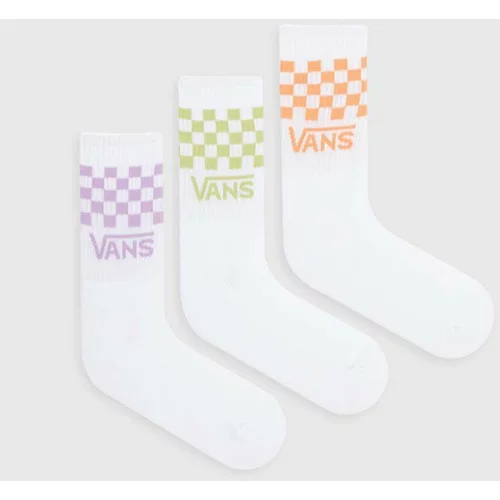 Vans Čarape 3-pack za žene, boja: bijela