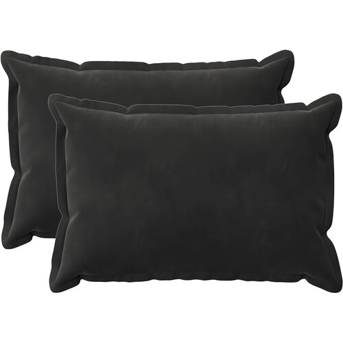  Presvlaka za jastuk 2 pcs HOUTEN Crna 50 x 75 cm Baršun Cene