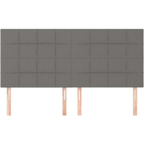  Uzglavlje 4 kom tamnosivi 90x5x78/88 cm od tkanine Slike