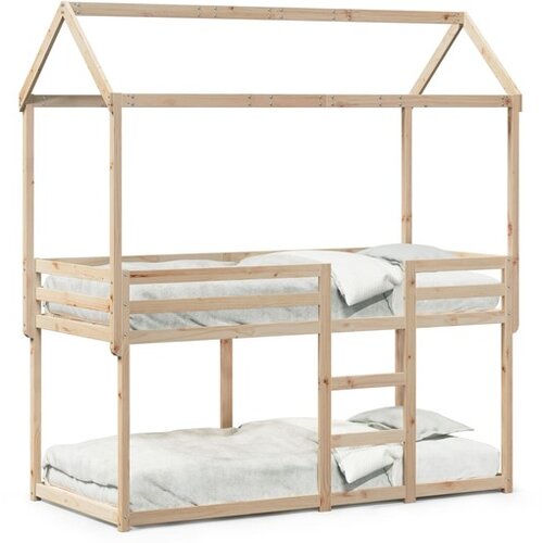 vidaXL Pograd s streho 90x200 cm trdna borovina Cene