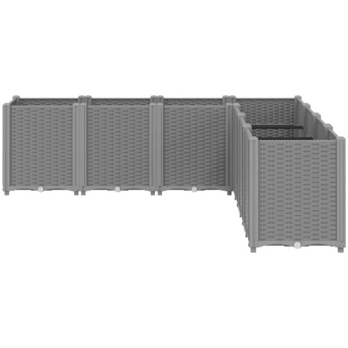  Vrtna sadilica svijetlosiva 160 x 160 x 53 cm PP Slike