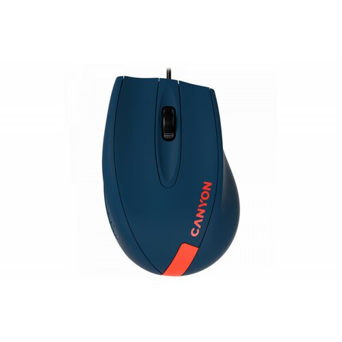 Canyon M-11, Wired Optical Mouse with 3 keys, DPI 1000 With 1.5M USB cable,Blue-Red,size 68*110*38mm,weight:0.072kg Cene