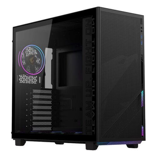 Gigabyte AORUS C400 GLASS USB-C USB 3.2 Gen2 ATX AORUS RGB osvetljeno ohi&scaron;je, črno Cene
