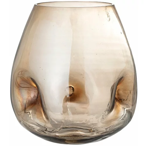 Bloomingville smeđa staklena vaza Ifza, visina 20 cm
