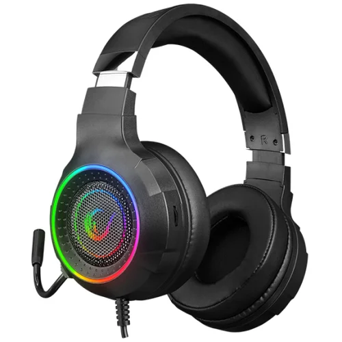  Slušalice sa mikrofonom gaming RAMPAGE RM-K56 SPECTER black, PS4/PC USB 7.1 Rainbow LED