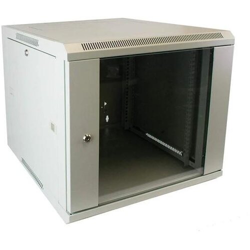 LAN-TEC WS.6618.703 - stenska, razgrnjena, 18U, 600 x 600, steklo, sivo Cene