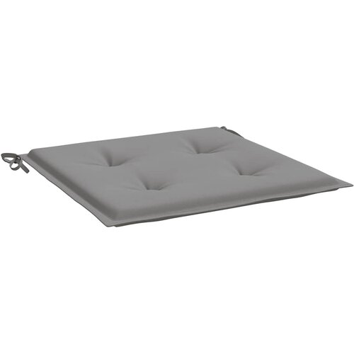  Jastuci za vrtne stolice 6 kom sivi 40x40x4 cm od tkanine Slike