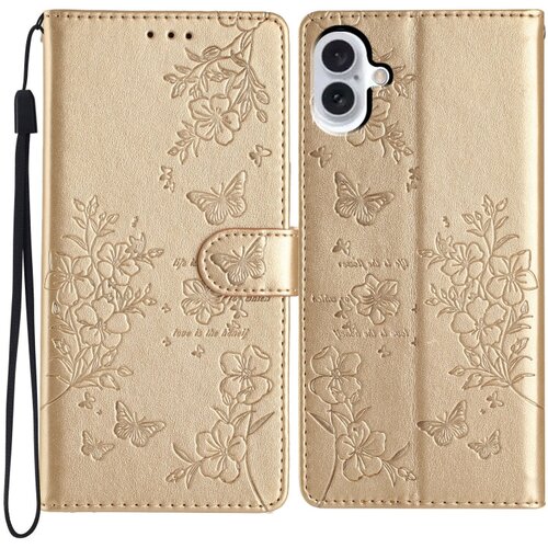 SUNSKY Eleganten etui ovitek za Samsung iPhone 16 Plus, Metulji, Gold Cene