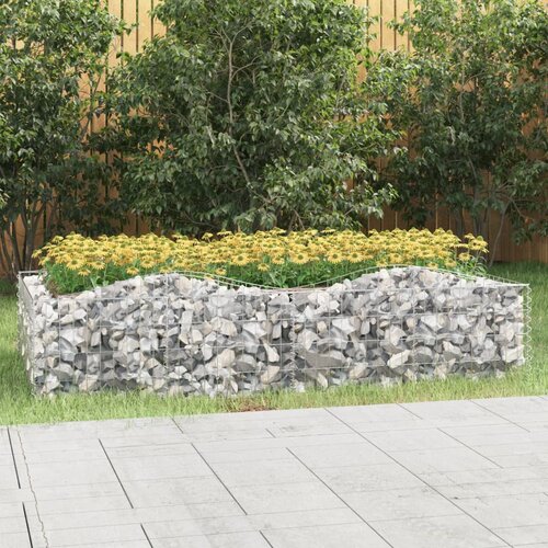 vidaXL Lučna gabionska povišena gredica 200x100x50cm pocinčano željezo Cijene