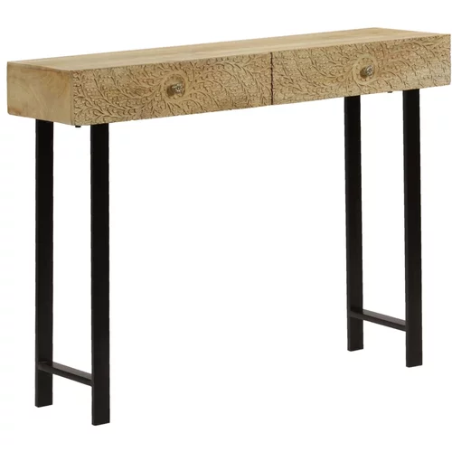 vidaXL Konzolni stol od masivnog drva manga 102 x 30 x 79 cm