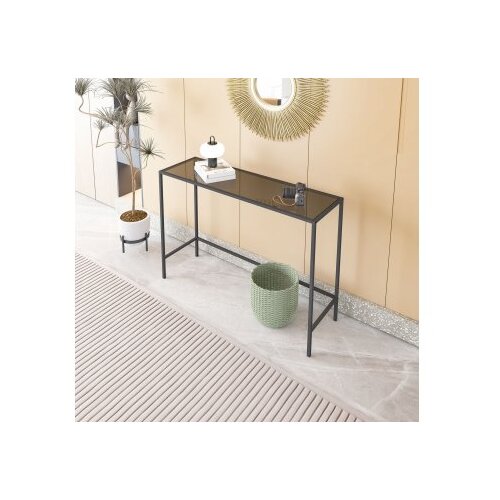 Hanah home sideboard komoda canvas black fume Slike