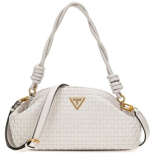 Guess Ročne torbice LISBET FRAME CLUTCH Bela Slike