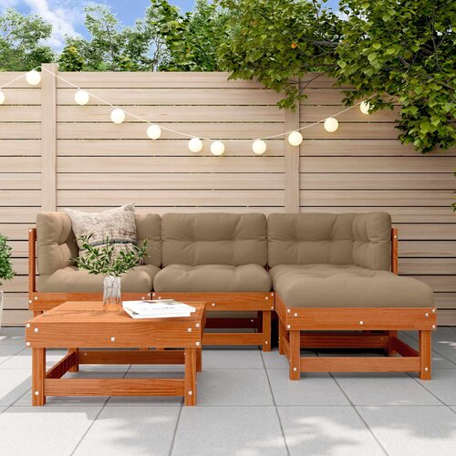  Set lounge namje&scaron;taja za vrt 15 pcs Vo&scaron;tanosmeđa Cijene